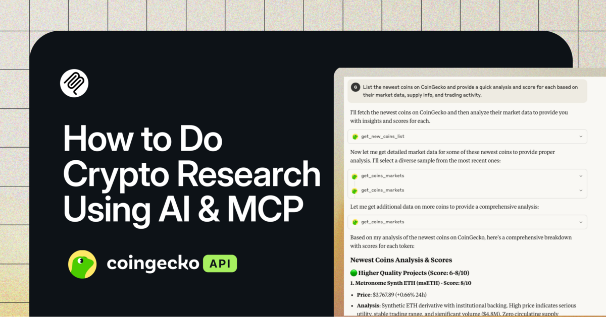 How to Do Crypto Research Using AI & MCP 