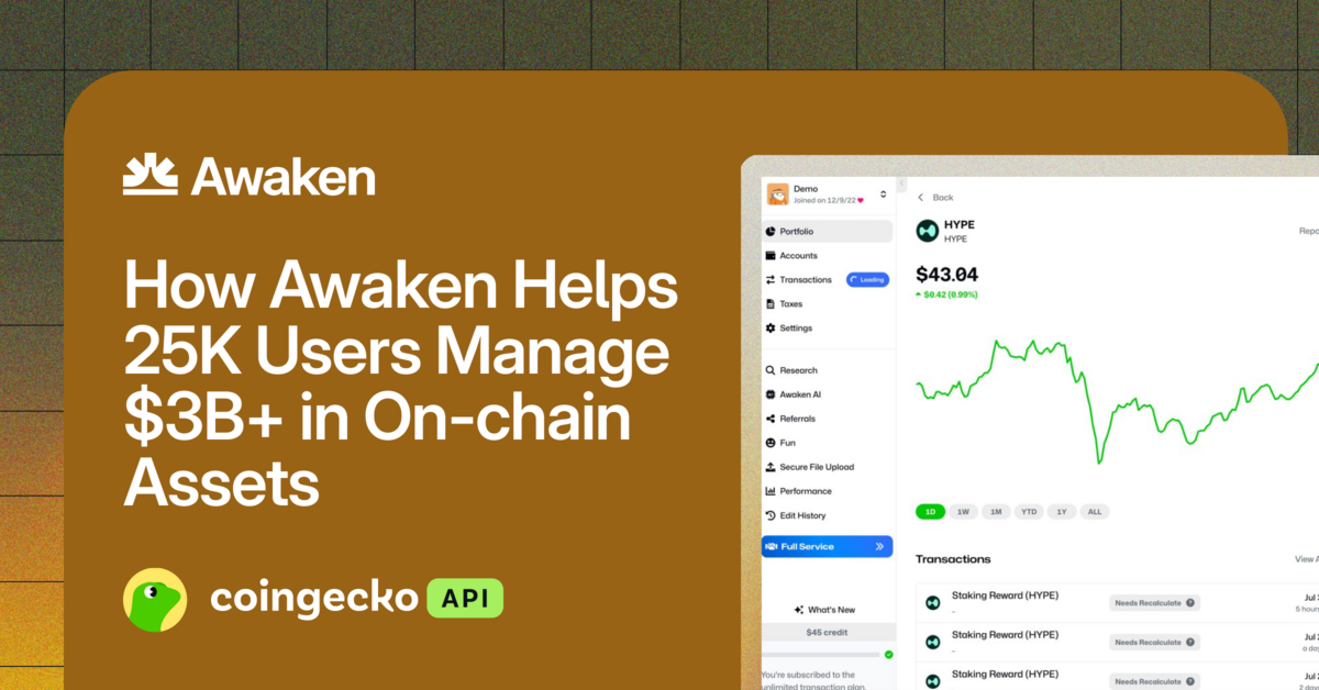 How Awaken Helps 25K Users Manage $3B+ in On-chain Assets