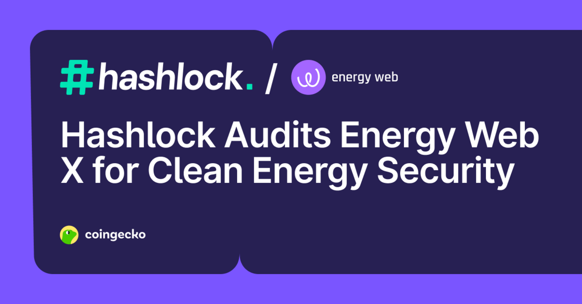 Hashlock Audits Energy Web X for Clean Energy Security