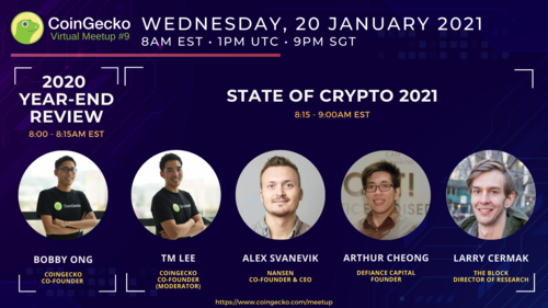 2021: The State of Crypto | CoinGecko Virtual Meetup #9