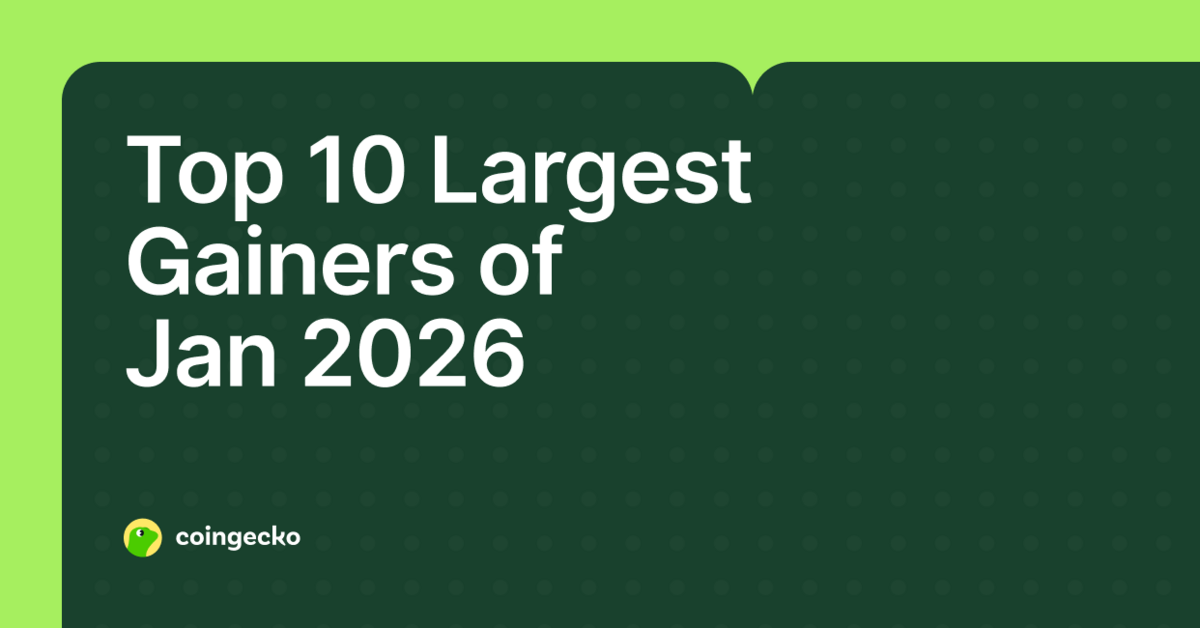 Top 10 Largest Crypto Gainers of January 2026 (UPDATED)