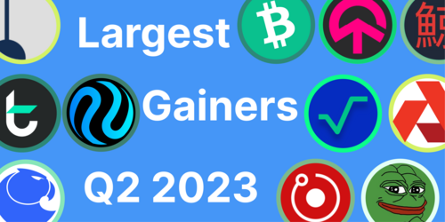 Top 10 Largest Crypto Gainers of Q2 2023 (Updated)