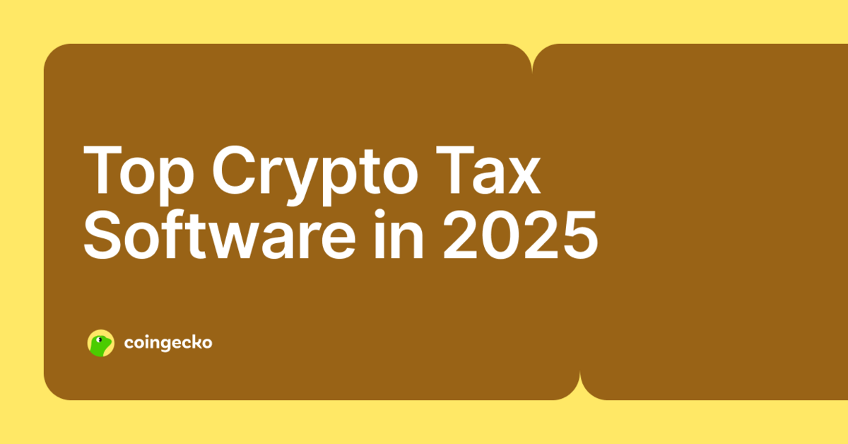 Top Crypto Tax Software 2025 | CoinGecko