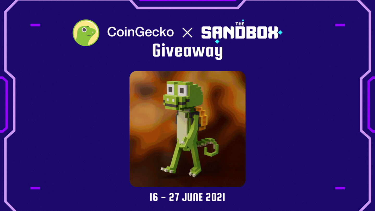 CoinGecko X Sandbox NFT Giveaway | CoinGecko